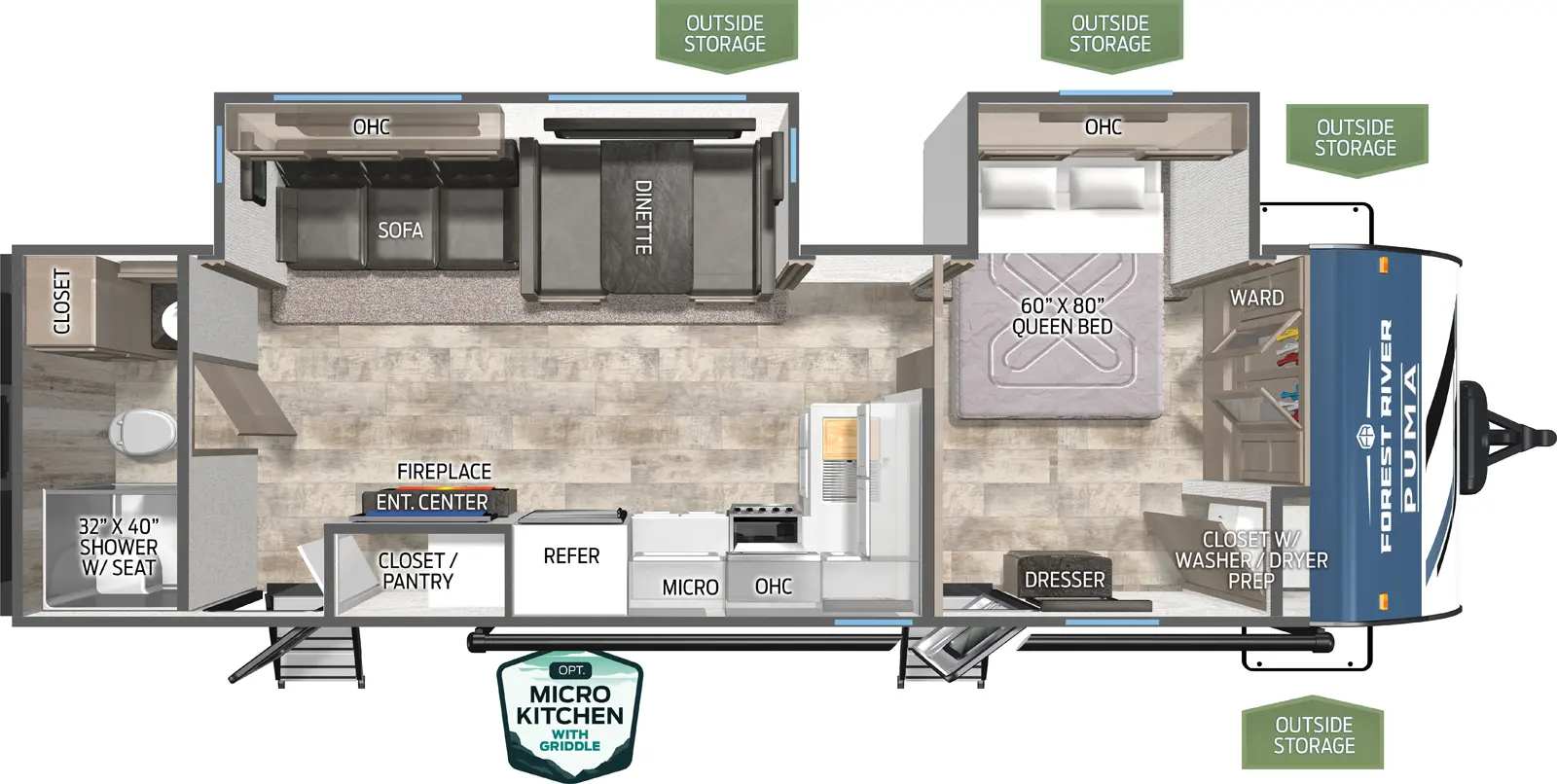 Puma 27RBDS Floorplan